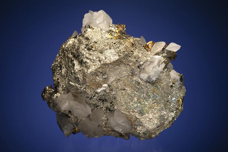 CHALCOPYRITE with CALCITE on PYRITE